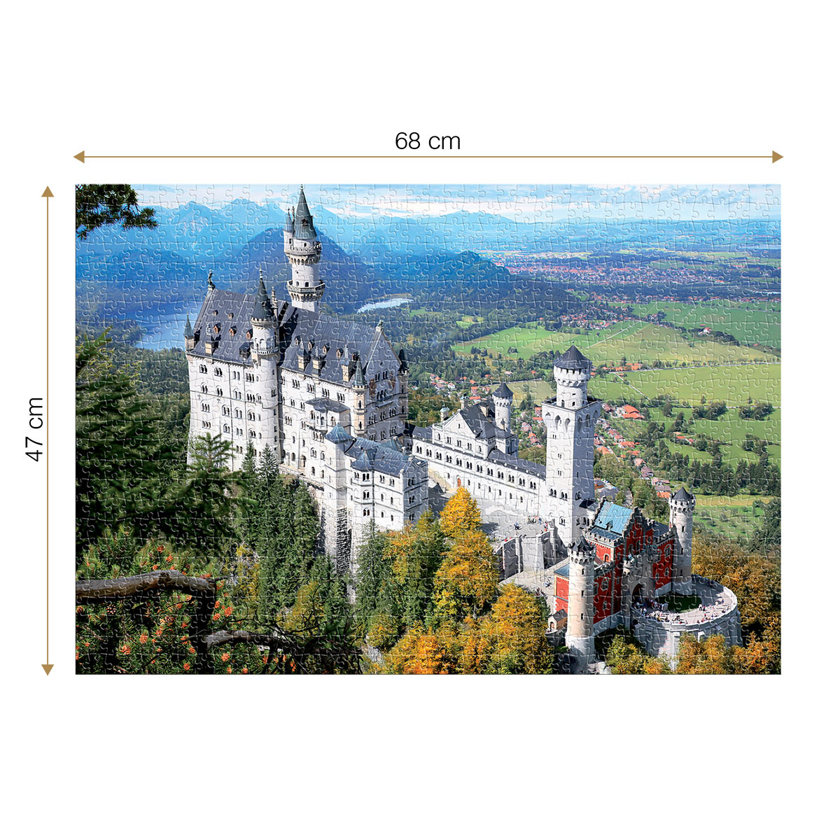 Roovi Neuschwanstein Castle 1000 Teile Puzzle Roovi-70654 Roovi Neuschwanstein Castle 1000 Teile Puzzle Roovi-70654 von Roovi