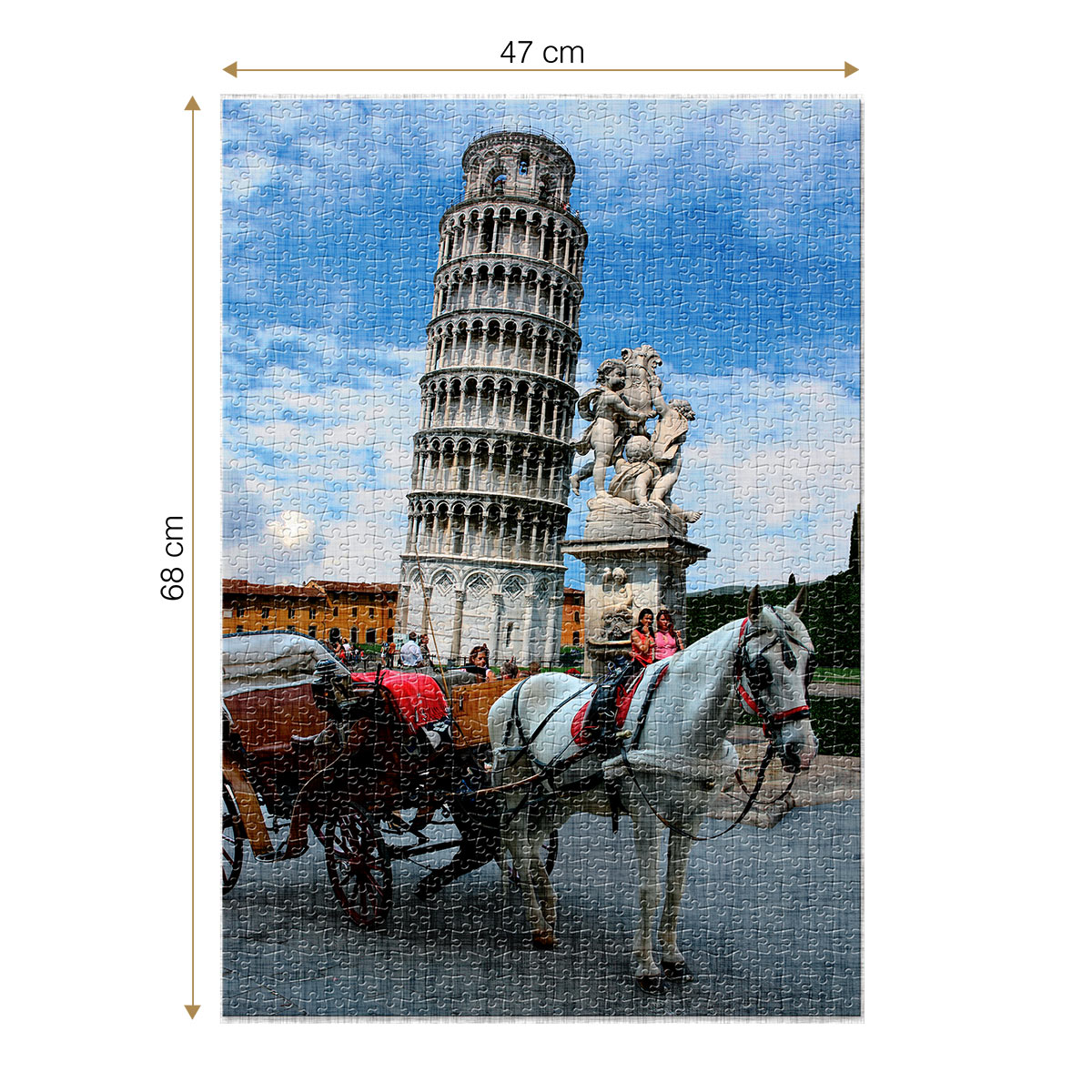 Roovi Tower of Pisa 1000 Teile Puzzle Roovi-70647 von Roovi