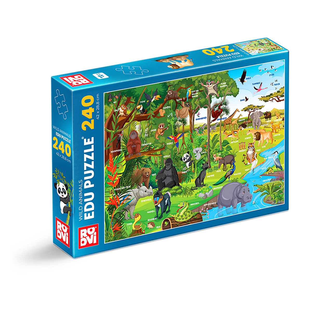 Roovi Wild Animals 240 Teile Puzzle Roovi-79817 Roovi Wild Animals 240 Teile Puzzle Roovi-79817 von Roovi
