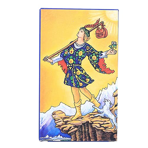 78 Tarot Cards Set with Colorful Box, Tarot Rider Waite Tarot-Deck Zukunft Erzählen Spiel Schicksal Vorhersage Karten Kit für Familienfeier Gewöhnliche Anfänger von Ropniik
