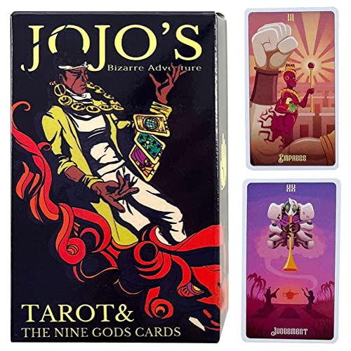 84PCS Tarot Cards Set, Wunderbares Abenteuer Tarot,Zukunft Erzählen Spiel Schicksal Vorhersage Karten für Familienfeier Gewöhnliche Anfänger Golden Art Nouveau Tarot Karten von Ropniik