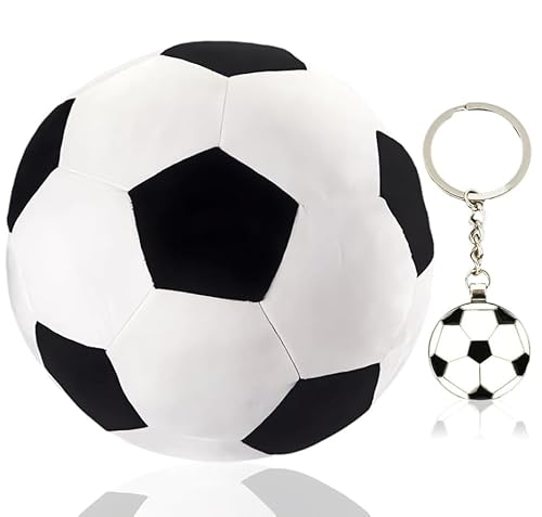 Ropniik Plüsch Fußball Spielzeug und Schlüsselanhänger,3D Gefülltes Sport Wurf Plüschtier,20cm Plüsch Kissen Spielzeug Fußball SchlüsselAnhänger für Kinder und Fußballliebhaber 20cm Ropniik Plüsch Fußball Spielzeug und Schlüsselanhänger,3D Gefülltes Sport Wurf Plüschtier,20cm Plüsch Kissen Spielzeug Fußball SchlüsselAnhänger für Kinder und Fußballliebhaber 20cm von Ropniik