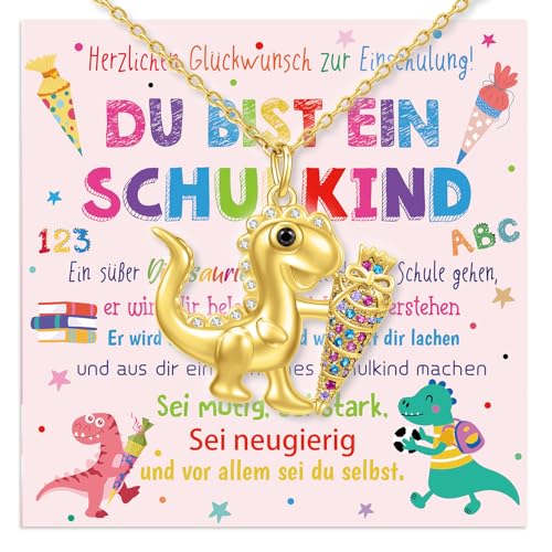 Rorchio Einschulung Mädchen Geschenk Dinosaurier(Gold Rorchio Einschulung Mädchen Geschenk Dinosaurier(Gold von Rorchio