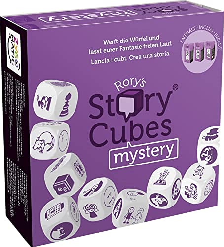 Zygomatic | Story Cubes – Mystery | Familienspiel | Erzählspiel | 1-12 Spieler | Ab 6+ Jahren | 20+ Minuten | Deutsch von Asmodee