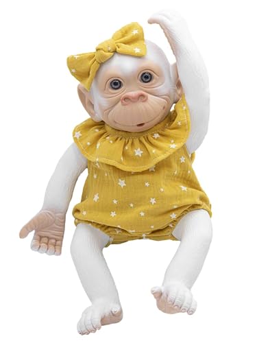 Chimpanze Gorilla Reborn Rosatoys AFFE 40 cm/Albino Copito/Kleid Chimpanze Gorilla Reborn Rosatoys AFFE 40 cm/Albino Copito/Kleid von Rosa Toys
