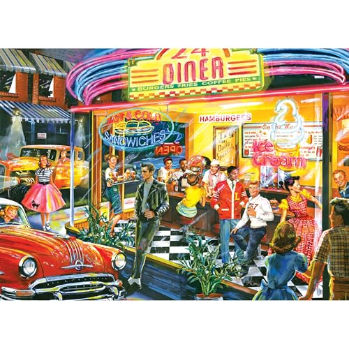 RoseArt - Back to The Past - In and Out Diner - 1000 Teile Puzzle von Rose Art