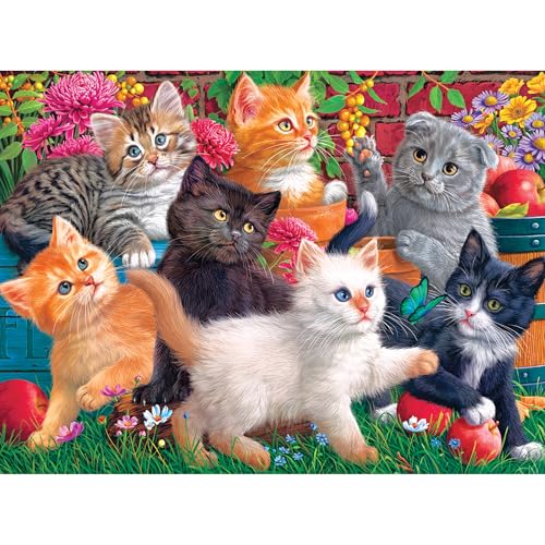 RoseArt - Fancy Cats - Kittens at Play - 750 Teile Puzzle für Erwachsene RoseArt - Fancy Cats - Kittens at Play - 750 Teile Puzzle für Erwachsene von Rose Art