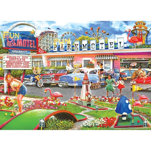 RoseArt - Zurück in die Vergangenheit - Fun Park Motel - Puzzle mit 1000 Teilen RoseArt - Zurück in die Vergangenheit - Fun Park Motel - Puzzle mit 1000 Teilen von Rose Art