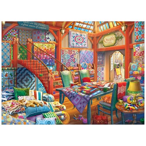 Roseart - Hobby Haven - Quilt Shop - Puzzle mit 1000 Teilen von Rose Art