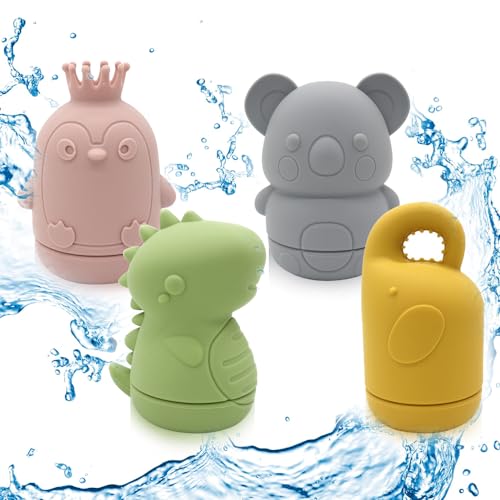 RoseFlower Baby Badewannenspielzeug, Silikon Badespielzeug Baby ab 1 Jahr, Wasserspielzeug Kinder, Spritztiere für die Badewanne, Wasserbootspielzeug – Lassen Sie Ihre Babys das Baden Lieben RoseFlower Baby Badewannenspielzeug, Silikon Badespielzeug Baby ab 1 Jahr, Wasserspielzeug Kinder, Spritztiere für die Badewanne, Wasserbootspielzeug – Lassen Sie Ihre Babys das Baden Lieben von RoseFlower