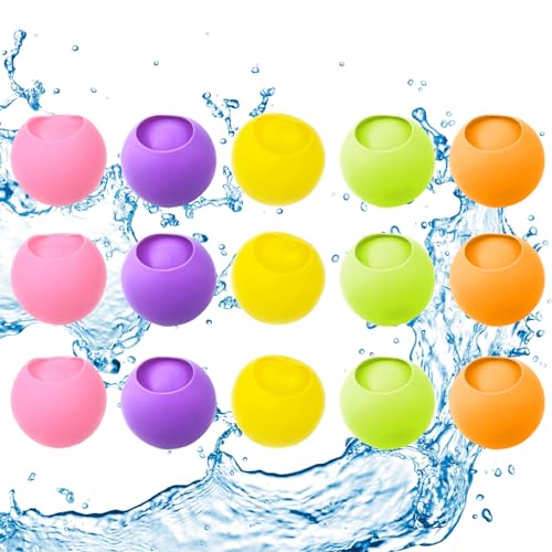 Wasserbomben Wiederverwendbar, RoseFlower Selbstschließende Wasserbomben Wasserspielzeug für Sommeraktivitäten im Freien, Wasserspielzeug für Kinder und Erwachsene auf Partys, Pool, Garten, Strand Wasserbomben Wiederverwendbar, RoseFlower Selbstschließende Wasserbomben Wasserspielzeug für Sommeraktivitäten im Freien, Wasserspielzeug für Kinder und Erwachsene auf Partys, Pool, Garten, Strand von RoseFlower