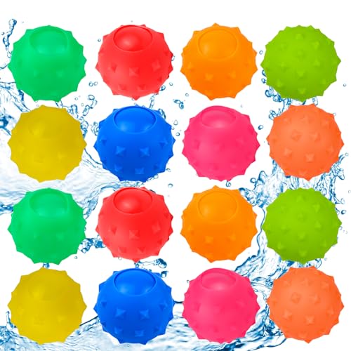 Wasserbomben Wiederverwendbar, RoseFlower Selbstschließende Wasserbomben Wasserspielzeug für Sommeraktivitäten im Freien, Wasserspielzeug für Kinder und Erwachsene auf Partys, Pool, Garten, Strand Wasserbomben Wiederverwendbar, RoseFlower Selbstschließende Wasserbomben Wasserspielzeug für Sommeraktivitäten im Freien, Wasserspielzeug für Kinder und Erwachsene auf Partys, Pool, Garten, Strand von RoseFlower
