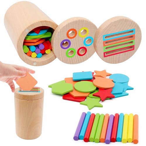 Rosedreamer Montessori Spielzeug ab 1 Jahr, 2-in-1 Holz Montessori Spielzeug 1 2 3 Jahre, Farbe Form Sortierspielzeug,Kleinkind Spielzeug Sensorik Spielzeug Baby Motorikspielzeug ab 1 Jahr Rosedreamer Montessori Spielzeug ab 1 Jahr, 2-in-1 Holz Montessori Spielzeug 1 2 3 Jahre, Farbe Form Sortierspielzeug,Kleinkind Spielzeug Sensorik Spielzeug Baby Motorikspielzeug ab 1 Jahr von Rosedreamer