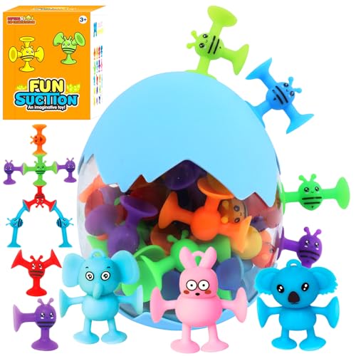 Saugnapf Spielzeug Kinder 19 Stück Montessori Badespielzeug Ab 3 Jahre Silikon Reise Spielzeug mit Dinosauriereier Aufbewahrungs Kinder Sensorik Spielzeug für 3 4 5 6 7 8 Jahre Junge und Mädchen Saugnapf Spielzeug Kinder 19 Stück Montessori Badespielzeug Ab 3 Jahre Silikon Reise Spielzeug mit Dinosauriereier Aufbewahrungs Kinder Sensorik Spielzeug für 3 4 5 6 7 8 Jahre Junge und Mädchen von Rosedreamer