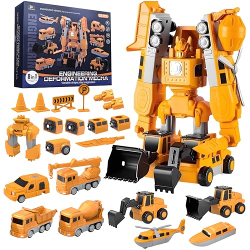 RoserRose Magnetischer Verformung Roboter, Baustellenfahrzeuge Auto Spielzeugset, Roboter Spielzeug, Magnetische Bauwelt Fahrzeuge, DIY Bausteine Geschenk für Kinder ab 3 Jahren - 35 RoserRose Magnetischer Verformung Roboter, Baustellenfahrzeuge Auto Spielzeugset, Roboter Spielzeug, Magnetische Bauwelt Fahrzeuge, DIY Bausteine Geschenk für Kinder ab 3 Jahren - 35 von RoserRose