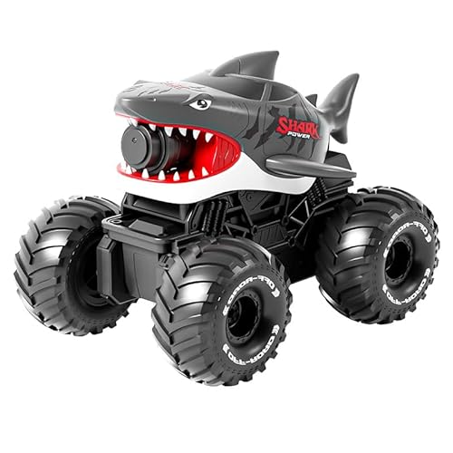 RoserRose Ferngesteuertes Auto, 2.4GHz RC Monster Truck Shark – Wasser-/Land Fahrzeug mit 10m Wasserpistole, 20 km/h, 30m Reichweite, 3X 1200mAh Akkus, Uhr-Fernbedienung, für Kinder ab 6-12 Jahre RoserRose Ferngesteuertes Auto, 2.4GHz RC Monster Truck Shark – Wasser-/Land Fahrzeug mit 10m Wasserpistole, 20 km/h, 30m Reichweite, 3X 1200mAh Akkus, Uhr-Fernbedienung, für Kinder ab 6-12 Jahre von RoserRose