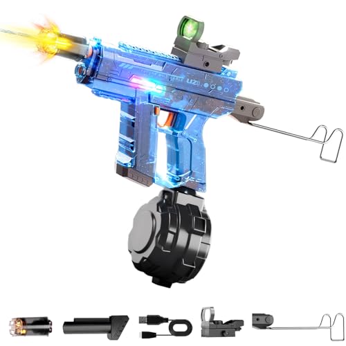 RoserRose Wasserpistole Elektrisch, Electric Water Gun mit 800ml große Kapazität, Cooles LED-Blitzeffekte, Automatische und Manuelle Modi Elektrische Wasserpistole für Erwachsene Kinder RoserRose Wasserpistole Elektrisch, Electric Water Gun mit 800ml große Kapazität, Cooles LED-Blitzeffekte, Automatische und Manuelle Modi Elektrische Wasserpistole für Erwachsene Kinder von RoserRose