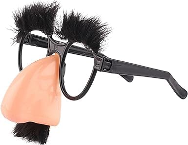 Verkleidungsbrille mit Schnurrbart, alberne Brille mit großer Nase, Augenbrauen und Schnurrbart für Verkleidung, lustige Foto-Requisiten, Neuheit, Halloween-Party-Brille für Erwachsene, Verkleidungsbrille mit Schnurrbart, alberne Brille mit großer Nase, Augenbrauen und Schnurrbart für Verkleidung, lustige Foto-Requisiten, Neuheit, Halloween-Party-Brille für Erwachsene, von Rosojodg
