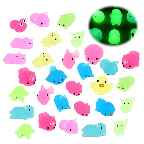 RosyFate Leuchtende Mochi 30 Stück, Mochi Squishy Set, Mini Squishy, Anti Stress Spielzeug Squishy, Beleuchtetes Kleintier, Zufällige Stile RosyFate Leuchtende Mochi 30 Stück, Mochi Squishy Set, Mini Squishy, Anti Stress Spielzeug Squishy, Beleuchtetes Kleintier, Zufällige Stile von RosyFate