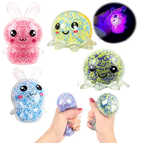 4 Anti Stress Squeeze Ball, RosyFate Squeeze Ball, Leuchtender Ball Zum stressabbau, Stress Relief Toy, Stress Relief Balls, Stressball Kinder, Leuchtendes, Kinderspielzeug (Zufällige Farbe) 4 Anti Stress Squeeze Ball, RosyFate Squeeze Ball, Leuchtender Ball Zum stressabbau, Stress Relief Toy, Stress Relief Balls, Stressball Kinder, Leuchtendes, Kinderspielzeug (Zufällige Farbe) von RosyFate