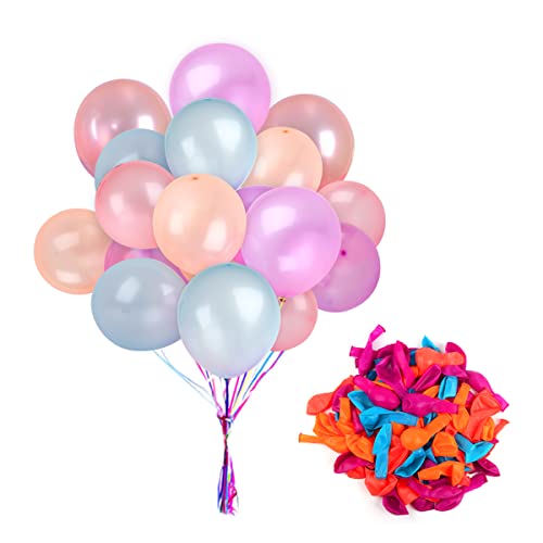 RosyFate 100 Stück Neon Farbe Ballons, Leuchten im Dunkeln Neon Latex Luftballons, Fluoreszierend Ballon, Ballons Leuchten in der Nacht, Luftballons für die Bar Geburtstag Party (Zufällige Farbe) von RosyFate