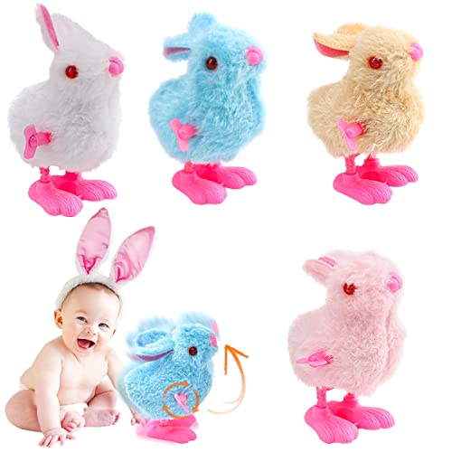 RosyFate Aufziehspielzeug Hase, 4 Stück Osterhase Spielzeug, Hase Spielzeug Für Kinder, Ostern Spielzeug Geschenk, Aufziehspielzeug Kinder, für Kleine Junge und Mädchen RosyFate Aufziehspielzeug Hase, 4 Stück Osterhase Spielzeug, Hase Spielzeug Für Kinder, Ostern Spielzeug Geschenk, Aufziehspielzeug Kinder, für Kleine Junge und Mädchen von RosyFate