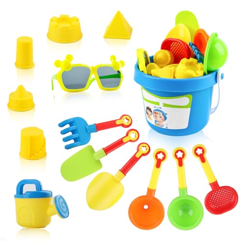 RosyFate Sandspielzeug Set, Strandspielzeug Kinder, Sandeimer Set, Sand Toys Set, Wasser Und Sand Spielzeug Mit Strandschaufel Sandförmchen Spielset RosyFate Sandspielzeug Set, Strandspielzeug Kinder, Sandeimer Set, Sand Toys Set, Wasser Und Sand Spielzeug Mit Strandschaufel Sandförmchen Spielset von RosyFate