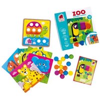 Lernspiel Holz-Mosaik mit Sockel. Zoo RW4221 von Roter Käfer