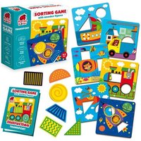 Lernspiel Sortierspiel mit Holzfiguren. Verkehrsmittel RW4203 von Roter Käfer