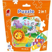 Puzzle in stand-up pouch '2 in 1. Zoo' RK1140-06 von Roter Käfer