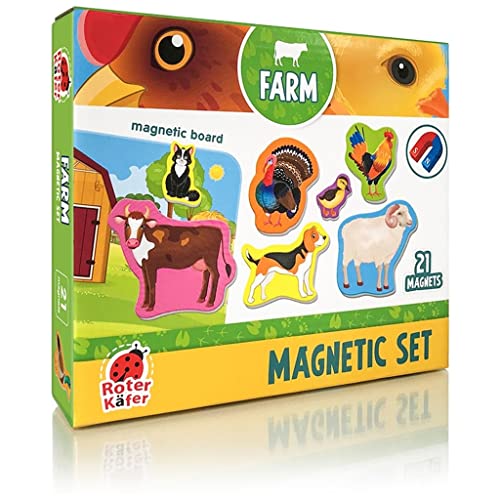 Spielmagneten Set Bauernhoftiere RK2090-01 von Roter Käfer