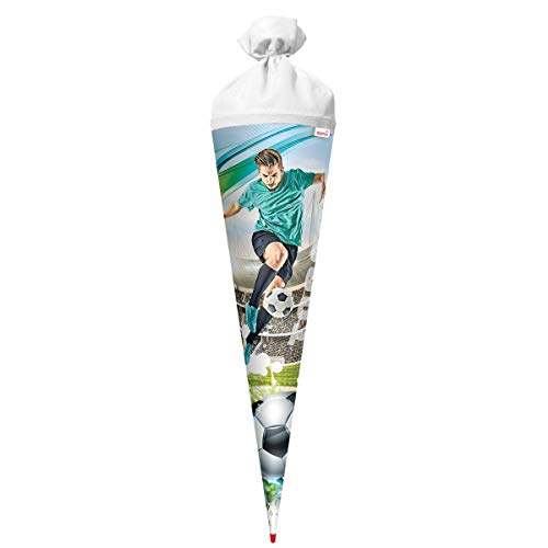 ROTH Schultüte groß Fußball-Star 70 cm - rund Rot(h)-Spitze Filzverschluss - Zuckertüte ROTH Schultüte groß Fußball-Star 70 cm - rund Rot(h)-Spitze Filzverschluss - Zuckertüte von ROTH