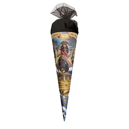 ROTH Geschenk-Schultüte groß Pirat 35 cm - rund Tüllverschluss - Zuckertüte Schulanfang ROTH Geschenk-Schultüte groß Pirat 35 cm - rund Tüllverschluss - Zuckertüte Schulanfang von ROTH