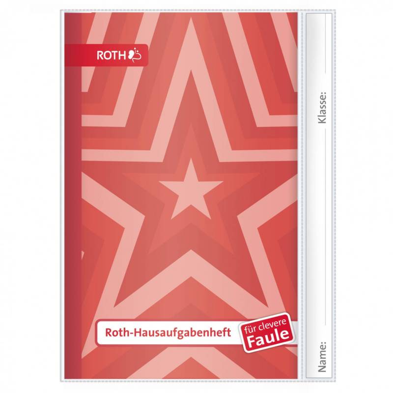 Hausaufgabenheft Unicolor für clevere Faule Red Star von Roth GmbH