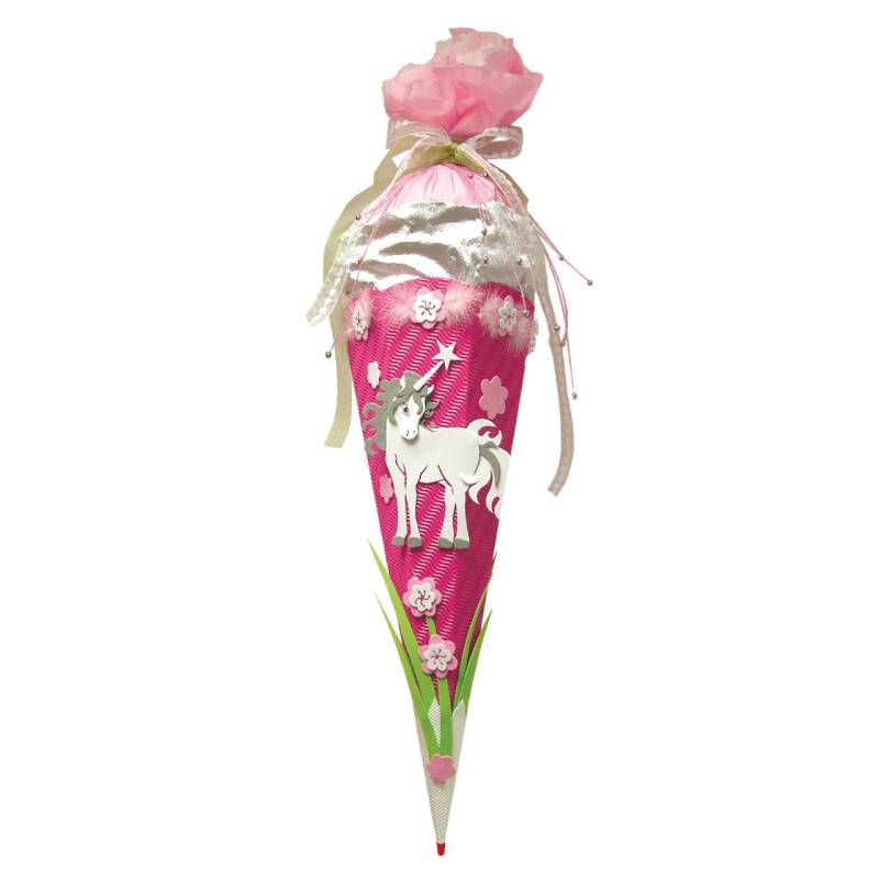 Bastelset Schultüte groß 68cm, Einhorn von Roth GmbH