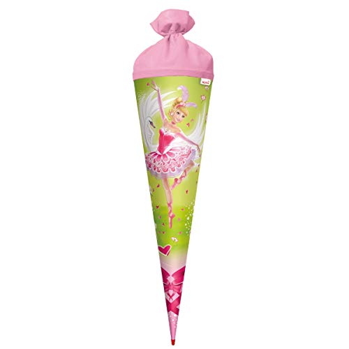 ROTH Schultüte groß Schwanen-Prinzessin 70 cm - rund Rot(h)-Spitze Filzverschluss - Zuckertüte Ballerina Tänzerin Schulanfang ROTH Schultüte groß Schwanen-Prinzessin 70 cm - rund Rot(h)-Spitze Filzverschluss - Zuckertüte Ballerina Tänzerin Schulanfang von ROTH