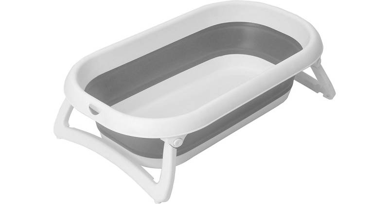 Baby Bath 2go faltbare Badewanne weiß/grau von Rotho Babydesign