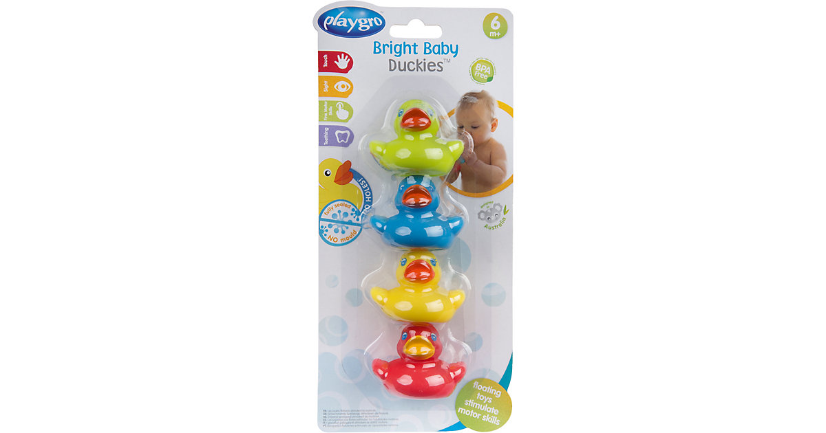 Mini Badeenten wasserdicht 4 Stck. bunt Mini Badeenten wasserdicht 4 Stck. bunt von Rotho Babydesign