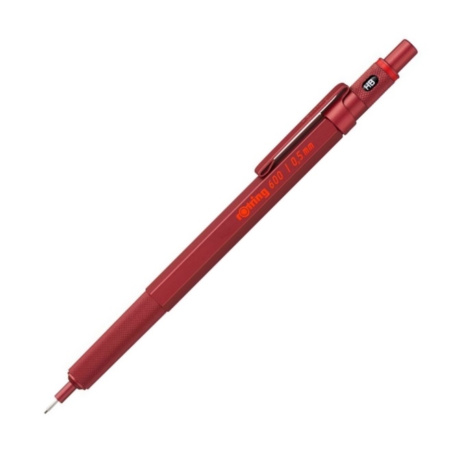 Rotring Druckbleistift 600 0,5 mm rot von Rotring