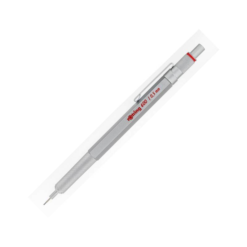 Rotring Druckbleistift 600 0,5 silber von Rotring