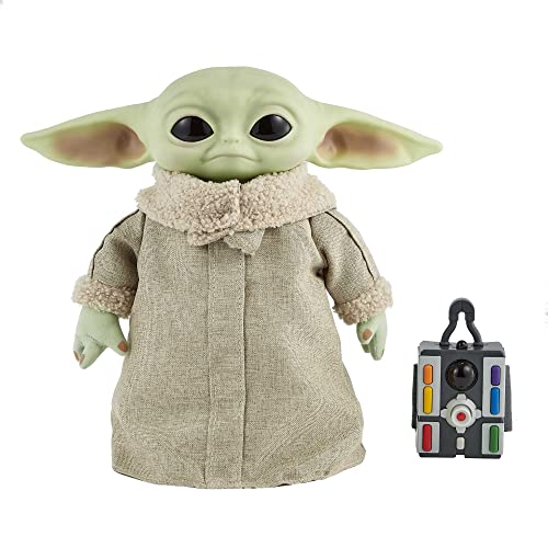 Mattel Disney Star Wars Spielzeug, The Child Plüschfigur, aus 'The Mandalorian', interagierend, mit Geräusch und Bewegungsfunktion, 28cm, Star Wars Geschenke, Spielzeug ab 3 Jahre, GWD87 Mattel Disney Star Wars Spielzeug, The Child Plüschfigur, aus 'The Mandalorian', interagierend, mit Geräusch und Bewegungsfunktion, 28cm, Star Wars Geschenke, Spielzeug ab 3 Jahre, GWD87 von Mattel