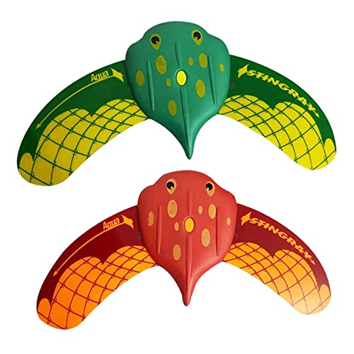 2 Pack Stingray Unterwasser-Segelflugzeug kleiner Stingray-Segelflugzeug mit verstellbaren Flossen Schwimmen Diving Pool Spielzeug selbstgedrucktes lustige Wasserspiele für Kinder und Erwachsene (rot 2 Pack Stingray Unterwasser-Segelflugzeug kleiner Stingray-Segelflugzeug mit verstellbaren Flossen Schwimmen Diving Pool Spielzeug selbstgedrucktes lustige Wasserspiele für Kinder und Erwachsene (rot von Rouloudun