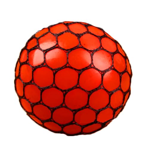 Fidget Mesh Bugs Squeeze Sensory Traubenkugeln Spielzeug für Erwachsene Druck Relief Office rot von Rouloudun