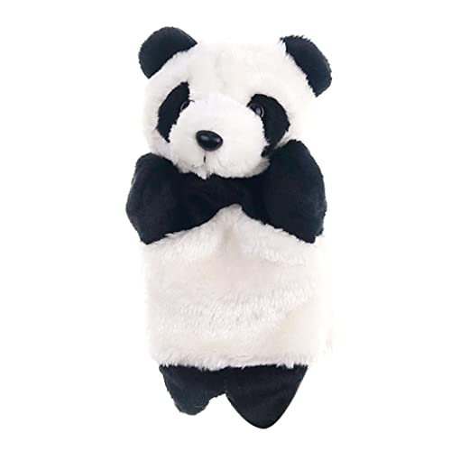 Panda Handpuppen -Cartoon Panda Handpuppen für Geschichtenerzählen Interaktive Bildungsspielzeug Plüschpuppenpuppen Storytelling Puppenhandschuhe Weiß und Schwarz 25 cm von Rouloudun