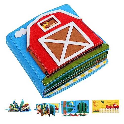 Rouloudun Beschäftigter Vorstand für Kleinkinder 3D Filzaktivität Buch Baby Sensory Toys Vorschulpädagogik Lernspielzeug für Baby Girl Rouloudun Beschäftigter Vorstand für Kleinkinder 3D Filzaktivität Buch Baby Sensory Toys Vorschulpädagogik Lernspielzeug für Baby Girl von Rouloudun