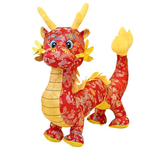 Rouloudun Chinesischer Drache Plüsch 8, 3 Zoll traditionelle gestickte PP -Baumwoll -Stoffwache mit hängendes Seil süßes festliches chinesisches Neujahrsdekoration rot Rouloudun Chinesischer Drache Plüsch 8, 3 Zoll traditionelle gestickte PP -Baumwoll -Stoffwache mit hängendes Seil süßes festliches chinesisches Neujahrsdekoration rot von Rouloudun