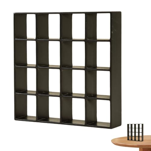 Rouloudun Dollhouse Bücherregal Realistisches Holz 1:12 Miniatur Bücherregal 16 Gitter Mini Displayregal Wand Rack Stand Dollhouse Möbel für Zubehör Dekorationen Schwarz Rouloudun Dollhouse Bücherregal Realistisches Holz 1:12 Miniatur Bücherregal 16 Gitter Mini Displayregal Wand Rack Stand Dollhouse Möbel für Zubehör Dekorationen Schwarz von Rouloudun