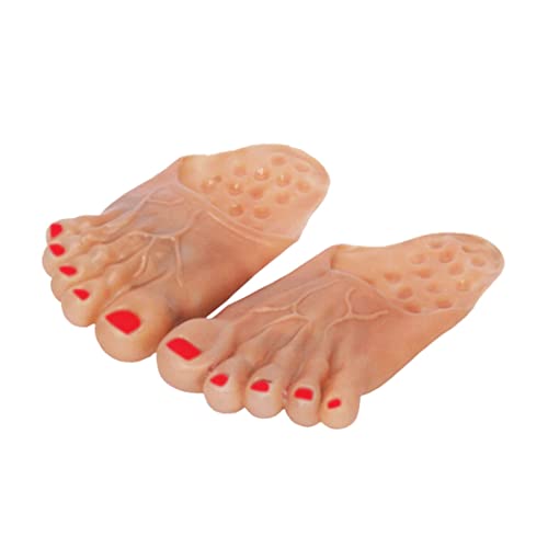 Rouloudun Halloween Monster Feet Big Jumbo Foot Slipper Cosplay Kostüms Requisiten für Party 1Pair Beige Rouloudun Halloween Monster Feet Big Jumbo Foot Slipper Cosplay Kostüms Requisiten für Party 1Pair Beige von Rouloudun