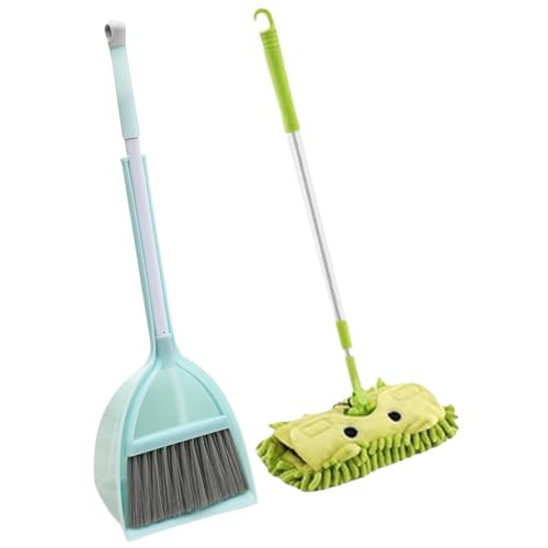 Rouloudun Kinderreinigung Spielzeugset Kinderfreundliche pädagogische Kleinkindreinigungsset umfasst Dustpan, Broom & Telescopic Mopp, planen Sie Housekeeping Kids for Home, Vorschule Rouloudun Kinderreinigung Spielzeugset Kinderfreundliche pädagogische Kleinkindreinigungsset umfasst Dustpan, Broom & Telescopic Mopp, planen Sie Housekeeping Kids for Home, Vorschule von Rouloudun