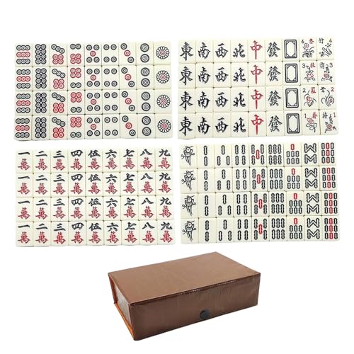 Rouloudun Mahjong Set Chinese Mah Jong Spiel 149pcs/ Set Travel Mini Mahjong für Kinder Familien Erwachsene Rouloudun Mahjong Set Chinese Mah Jong Spiel 149pcs/ Set Travel Mini Mahjong für Kinder Familien Erwachsene von Rouloudun